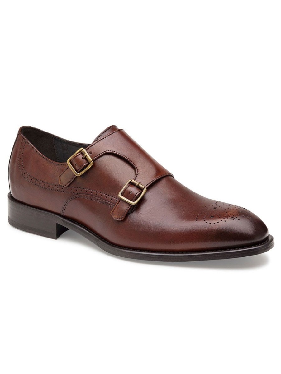 Men'S J & M Collection Monk Straps | Ellsworth Monk Strap Brown | J & M Collection