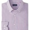 Men'S Peter Millar Dress Shirts | Basie Sport Shirt Rosewood | Peter Millar