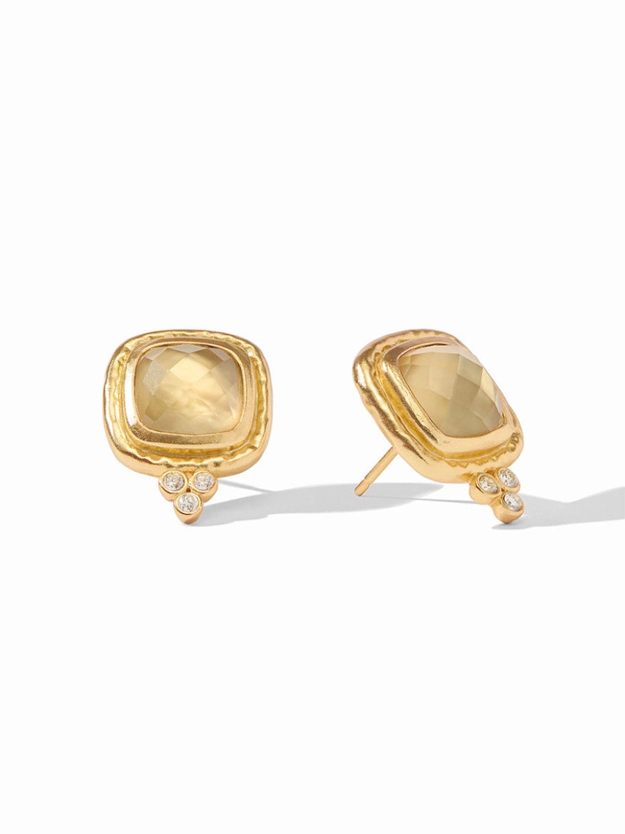 Women'S Julie Vos Earrings | Tudor Stud Earring In Iridescent Champagne | Julie Vos