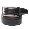 Men'S LEN Belts Belts | Italian Marbled Calf Belt Black Tonal Stitch | Len Belts