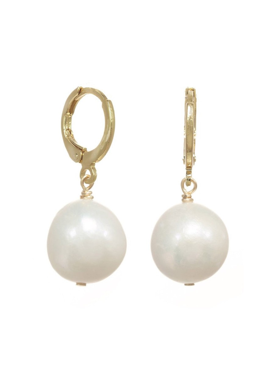 Women'S Margo Morrison Earrings | Small White Baroque Pearl Earrings | Margo Morrison