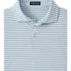 Men'S Peter Millar T-Shirts | Mccraven Performance Jersey Polo In Blue Frost | Peter Millar