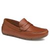 Men'S J & M Collection Loafers & Slip-Ons | Baldwin Driver Penny Cognac Sheepskin | J & M Collection