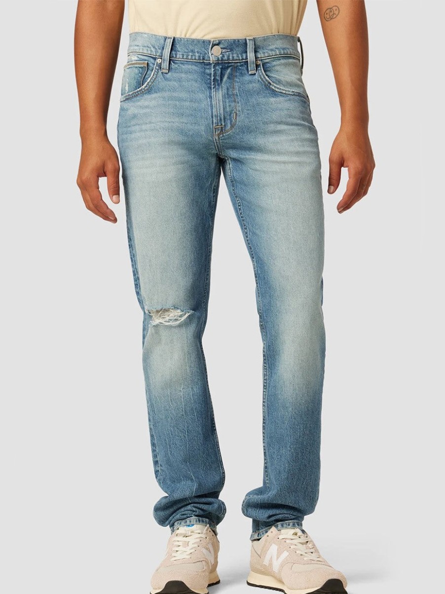 Men'S Hudson Jeans | Blake Slim Straight Jeans Blue Fade | Hudson