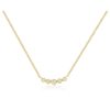 Women'S EF Collection Necklaces | Diamond Crown Crescent Necklace Yellow Gold | Ef Collection