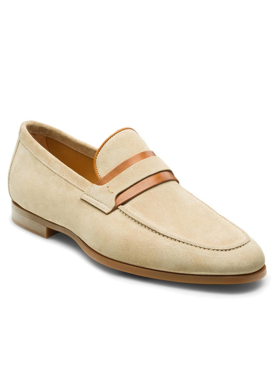 Men'S Magnanni Loafers & Slip-Ons | Daniel Taupe Cuero Suede Loafers | Magnanni