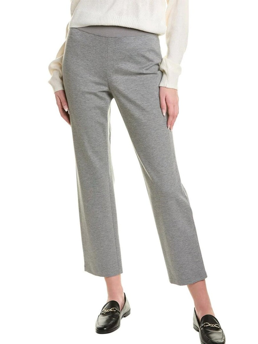 Women'S Lafayette 148 New York Pants & Leggings | Remsen Pant Nickel Melange | Lafayette 148 New York