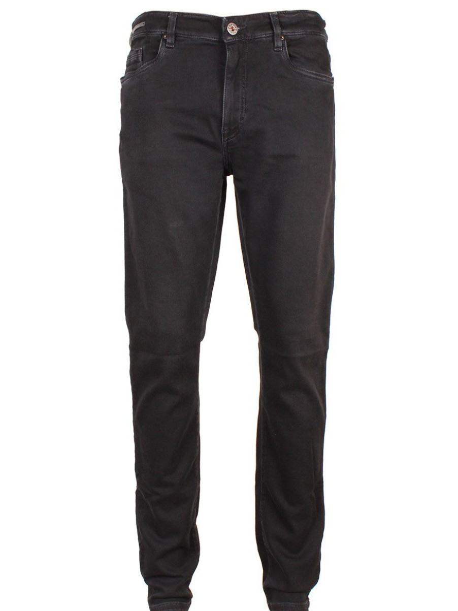 Men'S Teleria Zed Jeans | Cobra Over-Dyed Stretch Denim Dark Blue | Teleria Zed