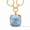 Women'S Julie Vos Necklaces | Antonia Statement Necklace Iridescent Chalcedony Blue | Julie Vos