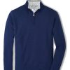 Men'S Peter Millar T-Shirts | Crown Comfort Pullover Navy | Peter Millar