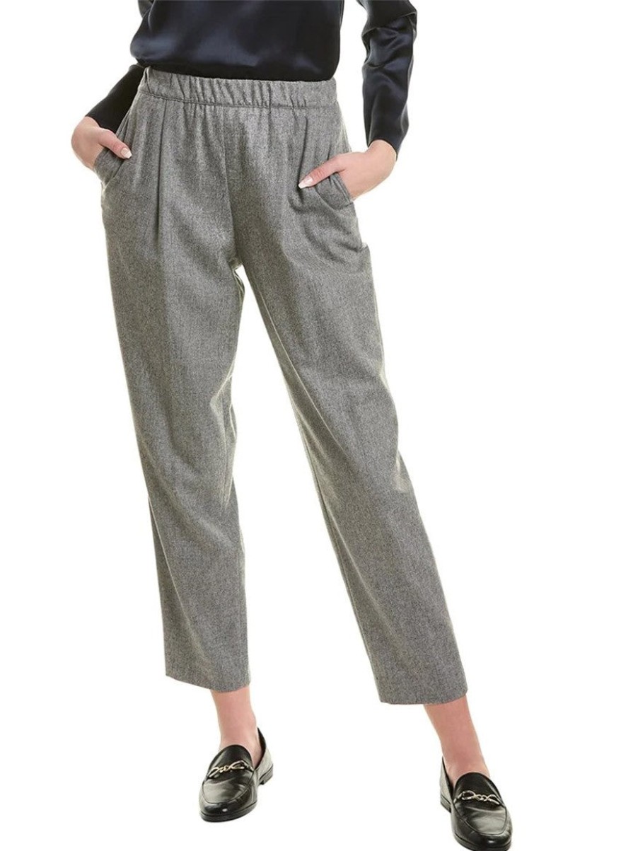 Women'S Lafayette 148 New York Pants & Leggings | Ashland Pant Flint Melange | Lafayette 148 New York