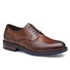 Men'S J & M Collection Oxfords & Derbys | Hartley Plain Toe Brown | J & M Collection