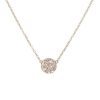 Women'S EF Collection Necklaces | Buy Diamond Disc Necklace In Yellow Gold Jewelry