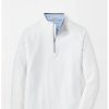 Men'S Peter Millar T-Shirts | Perth Performance Quarter-Zip White Sweaters | Peter Millar