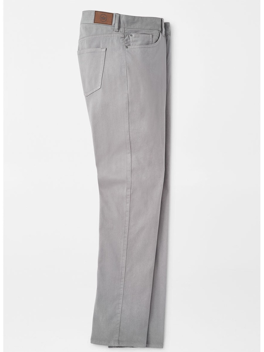 Men'S Peter Millar Pants | Ultimate Sateen Five-Pocket Pant Gale Grey | Peter Millar