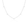 Women'S EF Collection Necklaces | 7 Prong Set Diamond Necklace White Gold | Ef Collection