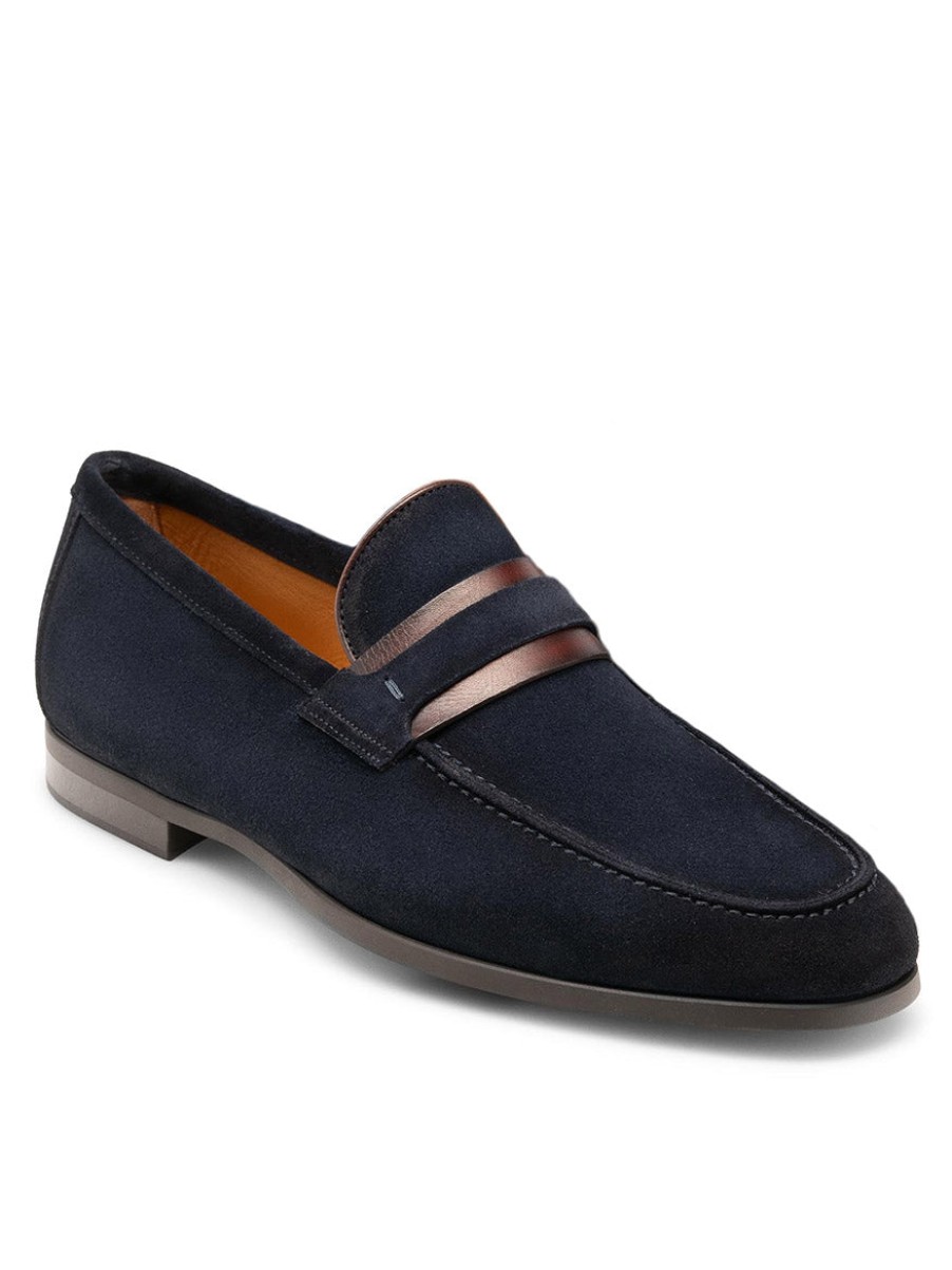 Men'S Magnanni Loafers & Slip-Ons | Daniel Navy Shoes | Magnanni | Larrimor'S