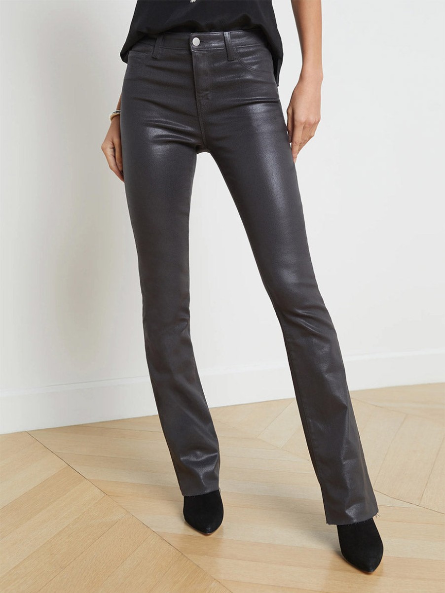 Women'S L'Agence Jeans & Denim | Ruth Coated Jean In Greystone | L'Agence