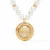 Women'S Julie Vos Necklaces | Astor Statement Necklace In Iridescent Champagne | Julie Vos