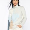 Women'S Kinross Sweaters | Lofty Intarsia Funnel Sweater In Whisper Multi | Kinross