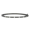 Women'S Freida Rothman Bracelets | Thin Bezel Stacking Bangle In Black & Silver | Freida Rothman