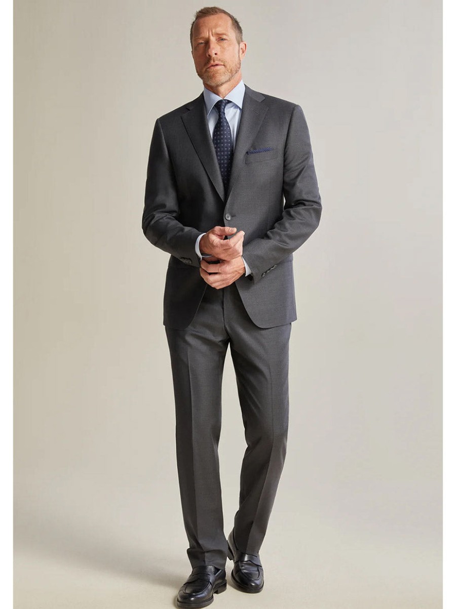 Men'S HicWholesale Freeman Suits | Buy Charcoal Infinity Suit Suits