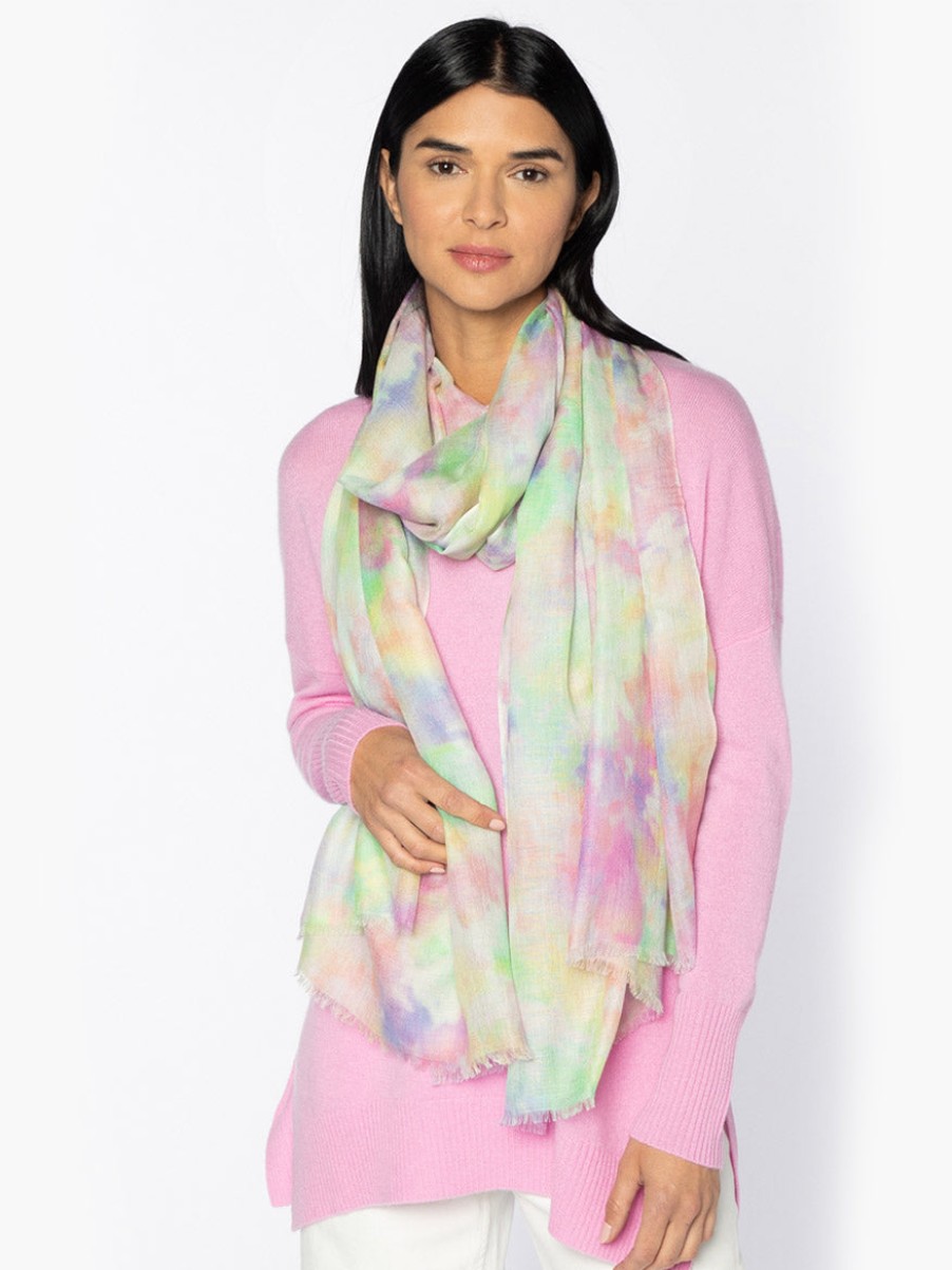 Women'S Kinross | Dreamscape Print Scarf In Multi | Kinross