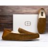 Men'S G. Brown Shoes Loafers & Slip-Ons | Buy Flake Slipper In Brown Suede Shoes