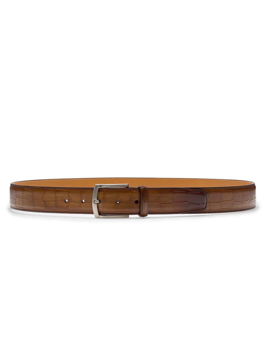 Men'S Magnanni Belts | Grabar Belt In Cuero | Magnanni