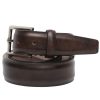 Men'S LEN Belts Belts | Italian Marbled Calf Belt Espresso | Len Belts