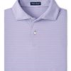 Men'S Peter Millar T-Shirts | Ambrose Performance Jersey Polo In Mountain Berry | Peter Millar