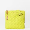 Women'S MZ Wallace Crossbody Bags | Metro Flat Crossbody Acid Yellow Oxford | Mz Wallace