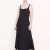 Women'S Vince Dresses | Paneled Trapeze Dress Black | Vince