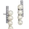 Women'S Margo Morrison Earrings | Buy White Freshwater Pearl Earrings With Diamonds Jewelry