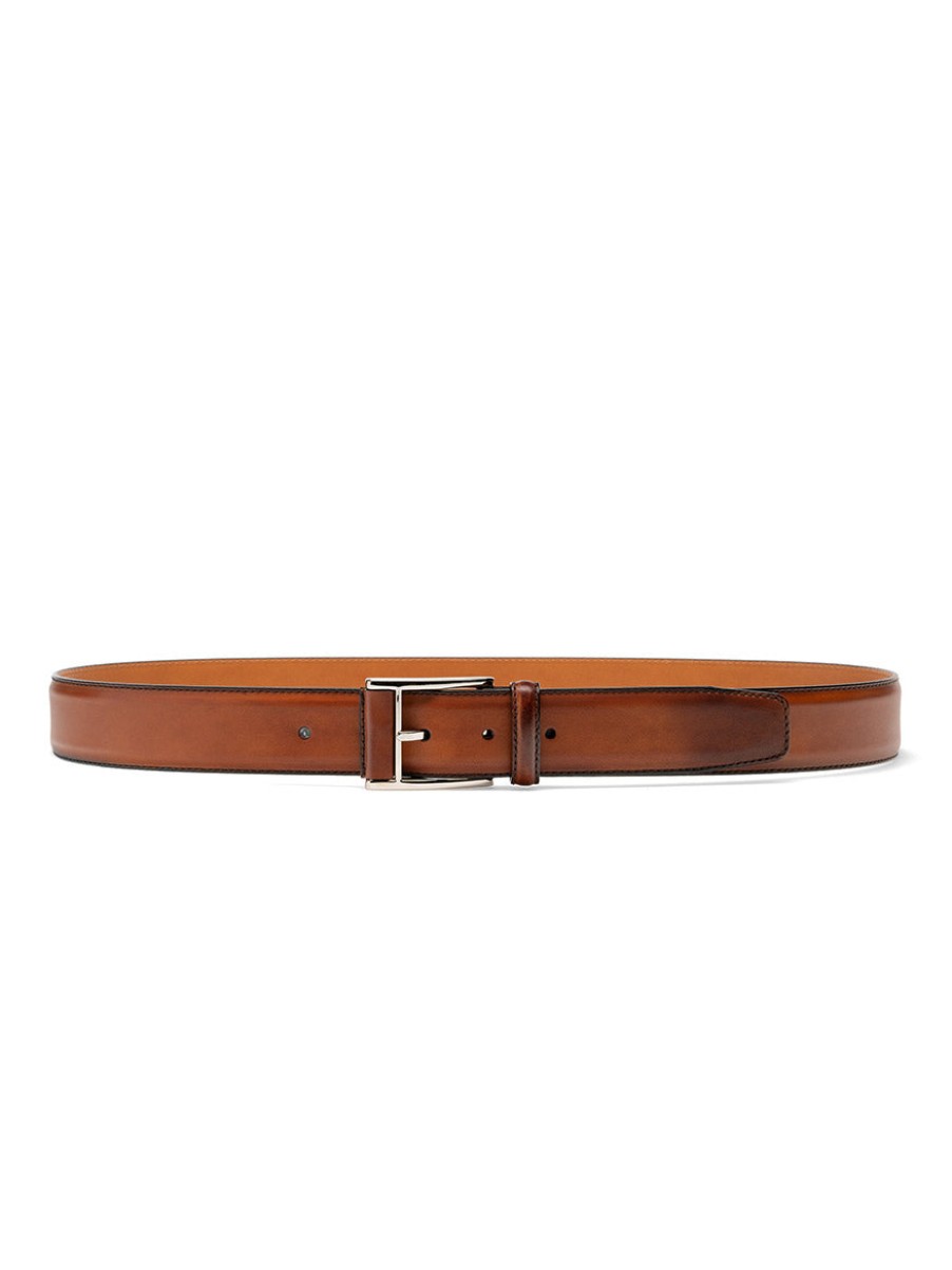 Men'S Magnanni Belts | Velaz Belt In Cognac | Magnanni