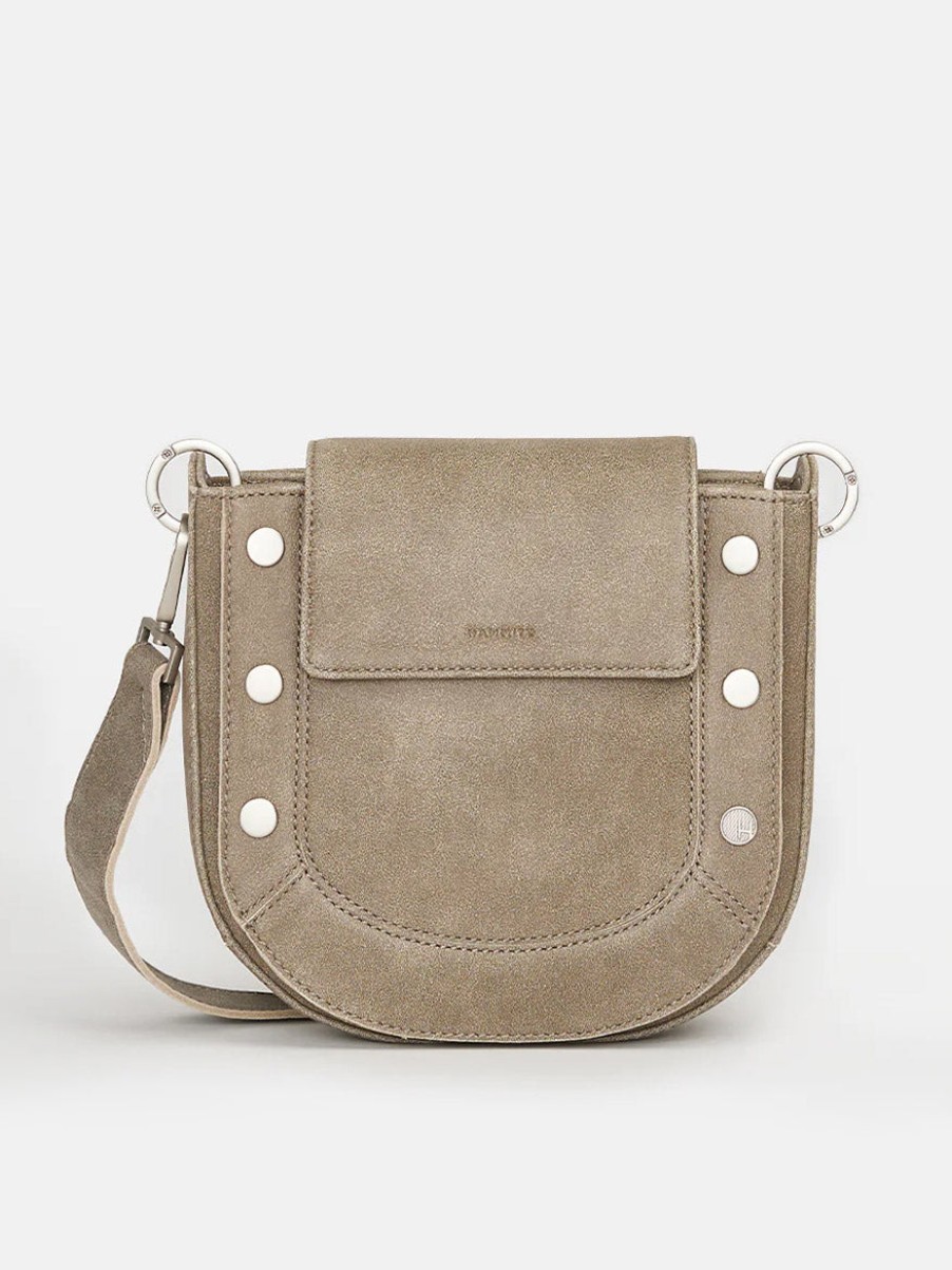 Women'S Hammitt Los Angeles Crossbody Bags | Kayce Saddle Bag Medium Pewter | Hammitt