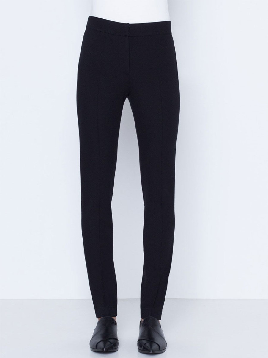 Women'S Akris Punto Pants & Leggings | Akris Punto Mara Stretch Jersey Pants In Black