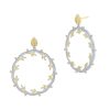 Women'S Freida Rothman Earrings | Brooklyn In Bloom Open Hoop Earrings | Freida Rothman