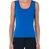 Women'S Akris Punto Tops | Colorblock Stretch Wool Tank Electric Blue/Navy | Akris Punto