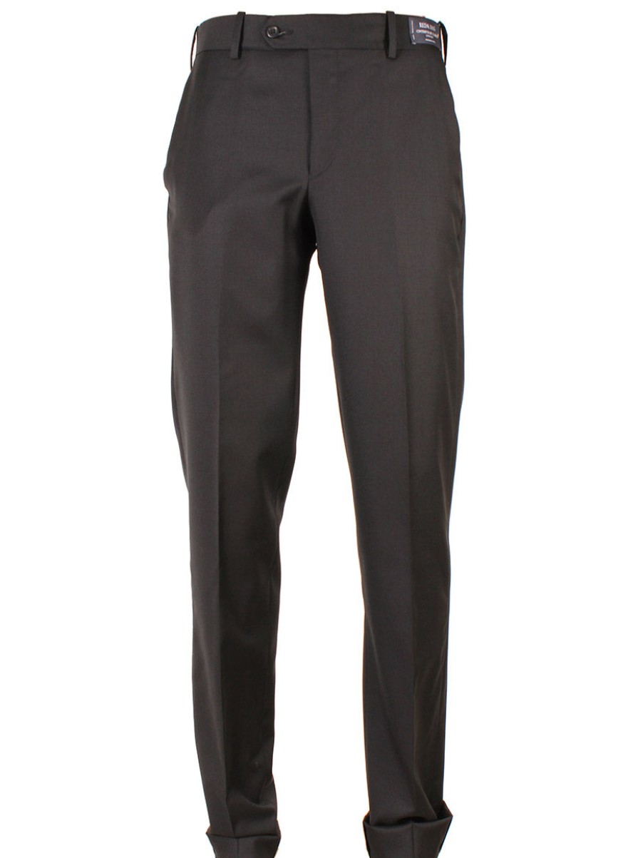 Men'S Larrimor's Pants | Larrimor'S Collection Reda Super 130S Wool Trousers In Black