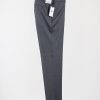 Men'S PT101 Pants | Estrato 120S Lux Wool Twill Trouser Charcoal Melange | Pt01