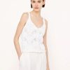 Women'S Vince Tops | Lace Stitch Camisole Optic White | Vince