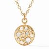 Women'S Julie Vos Necklaces | Antonia Mosaic Pendant Iridescent Clear Crystal | Julie Vos