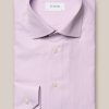 Men'S Eton Dress Shirts | Pink Fine Twill Houndstooth Dress Shirt | Eton