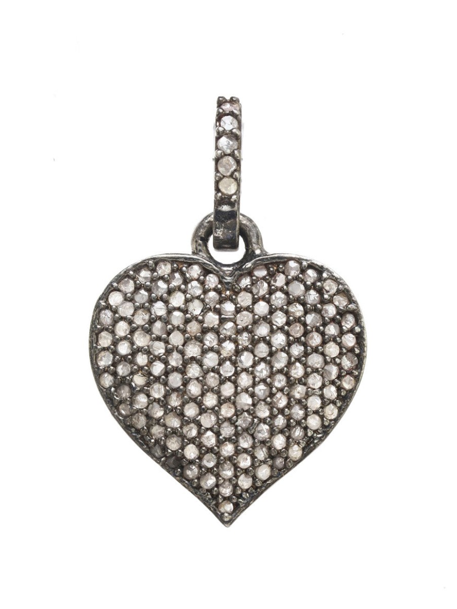 Women'S Margo Morrison Necklaces | Diamond Heart Charm | Margo Morrison