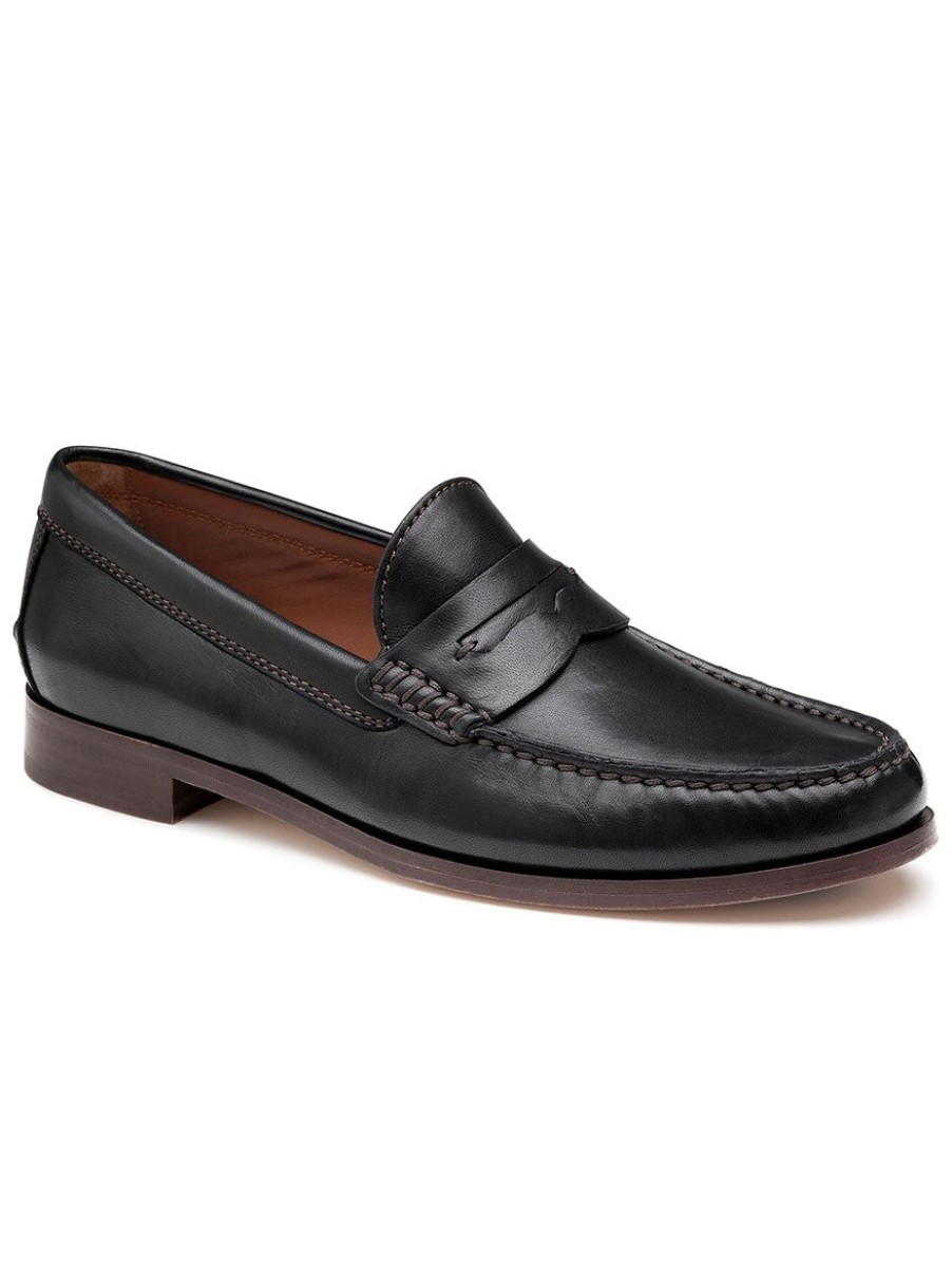 Men'S J & M Collection Loafers & Slip-Ons | Baldwin Penny Black | J & M Collection