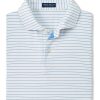 Men'S Peter Millar T-Shirts | Duet Performance Jersey Polo White | Peter Millar