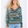 Women'S Lisa Todd Sweaters | Next In Line Sweater Tranquil Pop | Lisa Todd