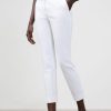 Women'S Lafayette 148 New York Pants & Leggings | Manhattan Slim Ankle Pant In Jodhpur Cloth White | Lafayette 148 New York