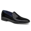 Men'S J & M Collection Loafers & Slip-Ons | Kinser Slip-On Black Italian Patent Calfskin | J & M Collection